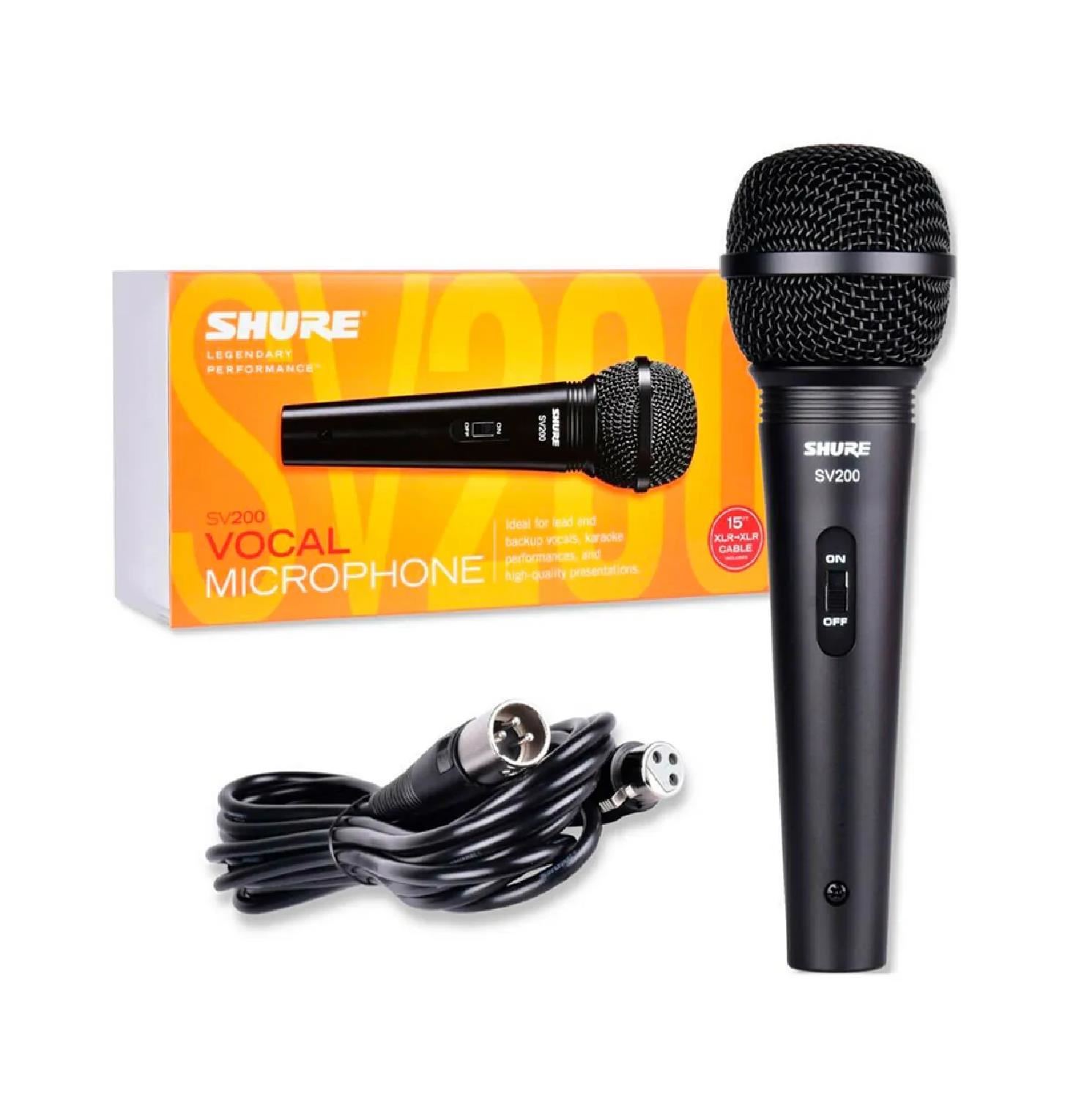 Micrófono Shure SV200 Dinámico – Negro